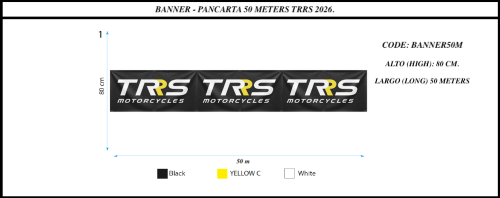 Banner TRS 50 meters long