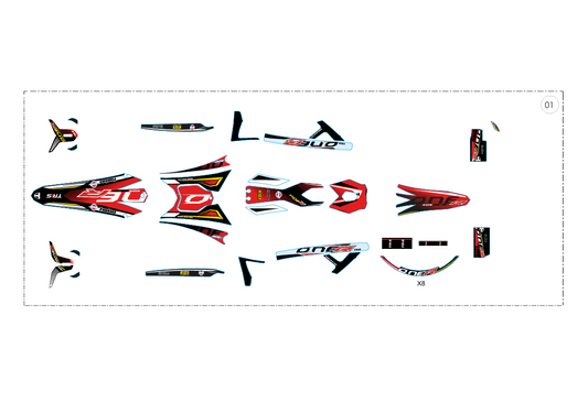 KIT ADHESIVOS ONE-R 2023 / STICKER KIT ONE-R 2023