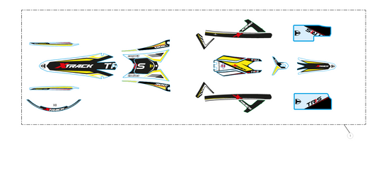 KIT ADHESIVOS XTRACK GENERICO / STICKER KIT XTRACK UNIVERSAL